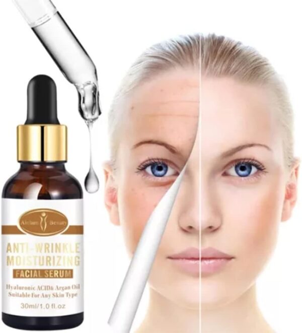 aichun beauty anti-wrinkle moisturizing facial serum hyaluronic acid argan oil | suitable for any skin type | 30ml | 1 fl.oz - Image 8