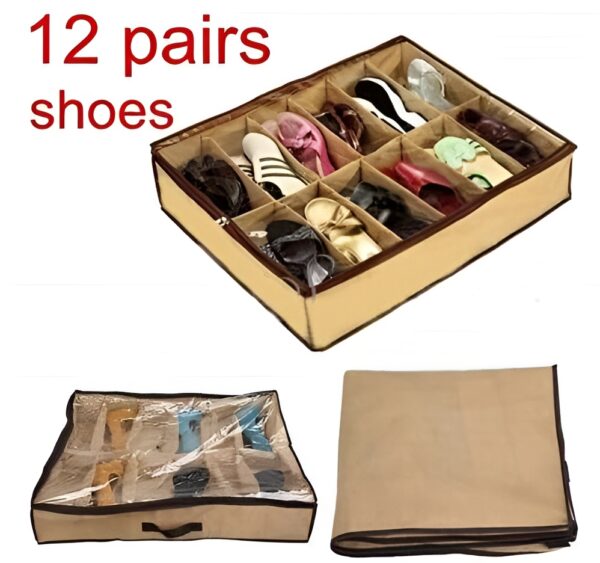 shoe organizer closet/under bed storage | shoe under best quality imported with box - Image 11