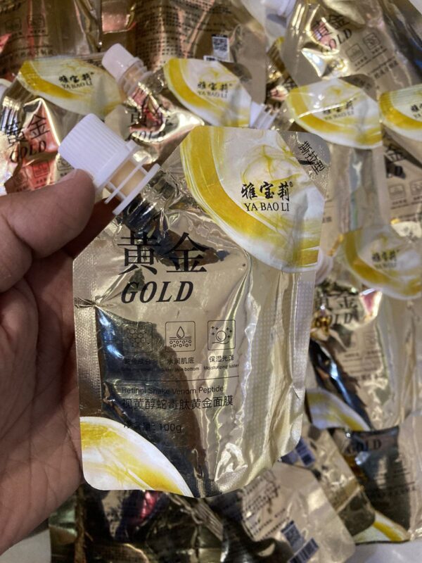 retinol snake venom peptide gold mask moisturizing anti-aging anti-wrinkle brightening oil control mask skin care 100g - Image 2
