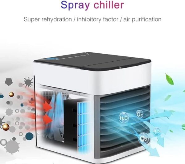 air ultra portable home air cooler | portable personal air conditioner, mini usb 3 in 1 air cooler - Image 4