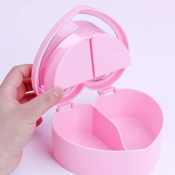 heart-shaped jewelry box for baby girls makeup box (nw000291) - Image 6