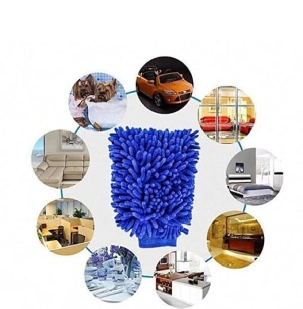microfiber car wash duster glove | multi-purpose super absorbent and perfect wash clean for home, kitchen, window, car dusting (random color) - Image 9