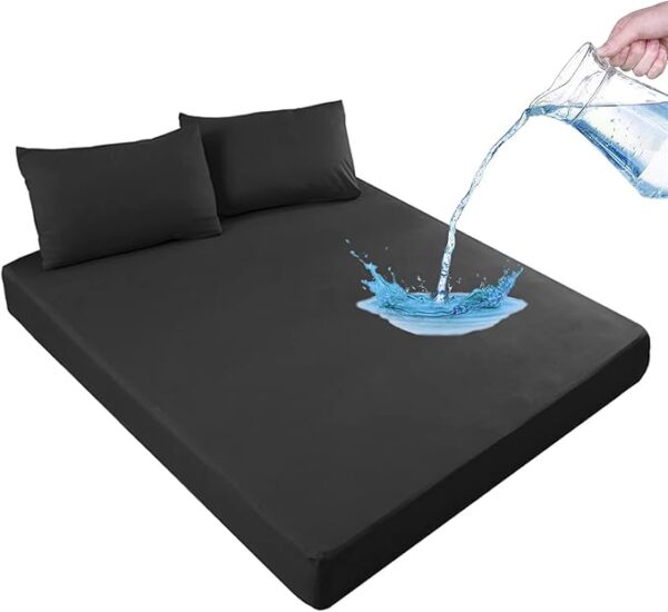 waterproof mattress protector | fitted breathable mattress cover - Image 11