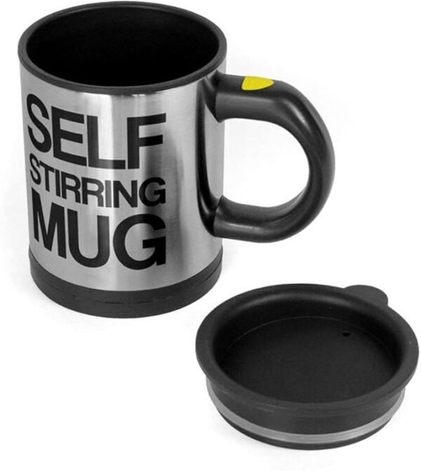 auto self stirring coffee mug stainless steel automatic coffee mixing cup shaker grinder (random color) - Image 7