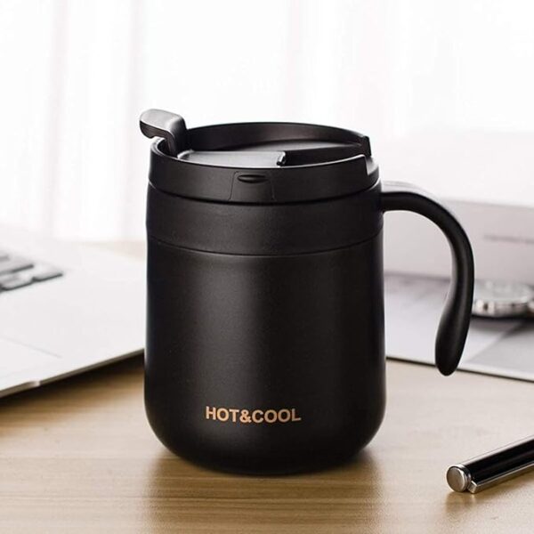 coffee mug with handle 850ml insulated stainless steel coffee travel mug/(random color) - Image 6