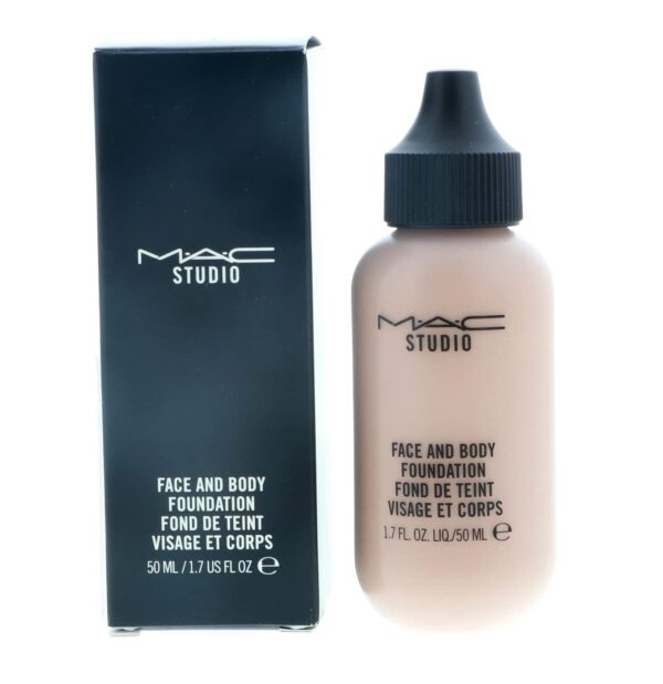 mac studio fix fluid liquid foundation with broad spectrum spf 15 protection.