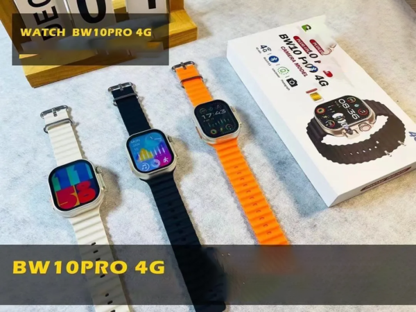 bw10 pro 4g smartwatch with chip + anti-spy camera 4g sim support & direct bluetooth calling | best quality smartwatch (random color) - Image 6