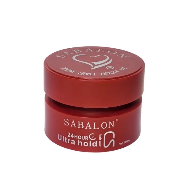 sabalon hair wax 24 hour professional styling system , hair styling wax for ultra hold sculpting 100ml red - Image 4