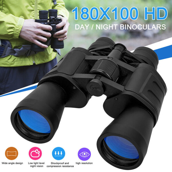 100x180 high power auto focus binoculars bak4 hunting monoculars night vision (random color) - Image 8
