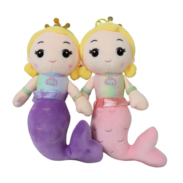 mermaid plush toy | super soft stuffed plush toy for kids baby boy's & girl's - 40 cm (random color)