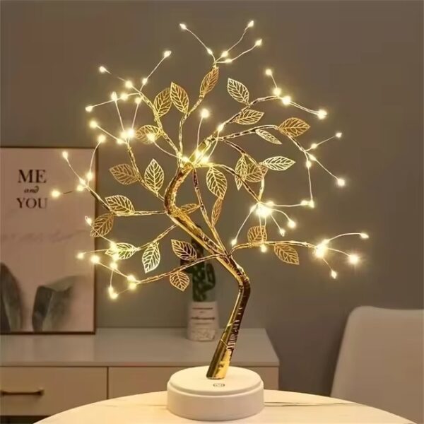 tree led light usb table lamp adjustable touch switch diy artificial xmas tree fairy night light home  decoration 1pc - Image 8