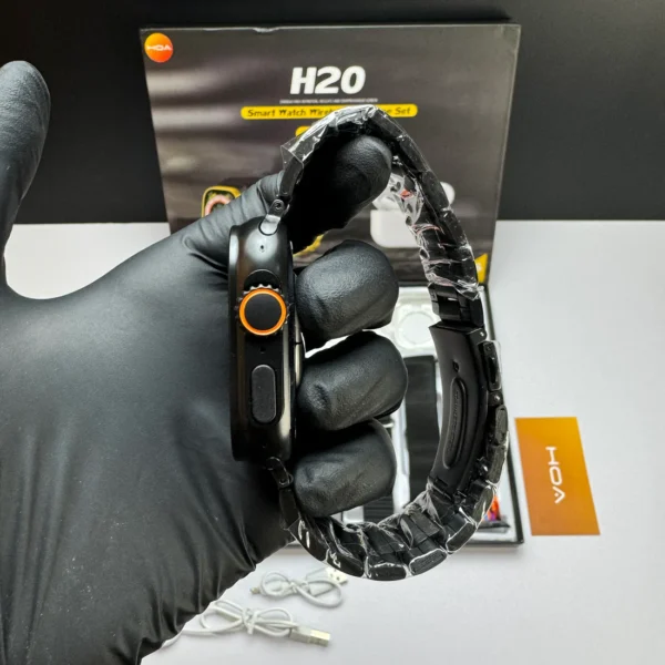 long battery h20 ultra smartwatch 10 in 1 + free airpods - Image 4