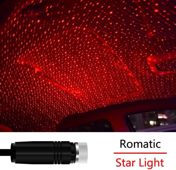 led galaxy star light | starry laser projector night light for home & car roof decoration - Image 4