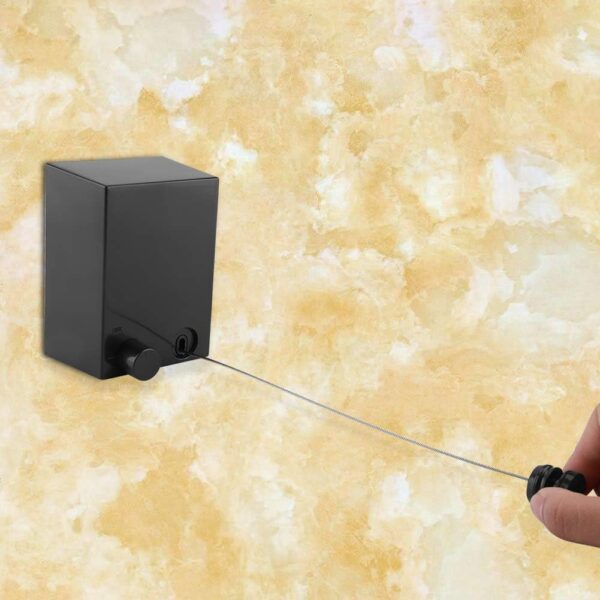 (nw000301) wall mounted drying string retractable clothesline heavy duty rope 4.2m - Image 6