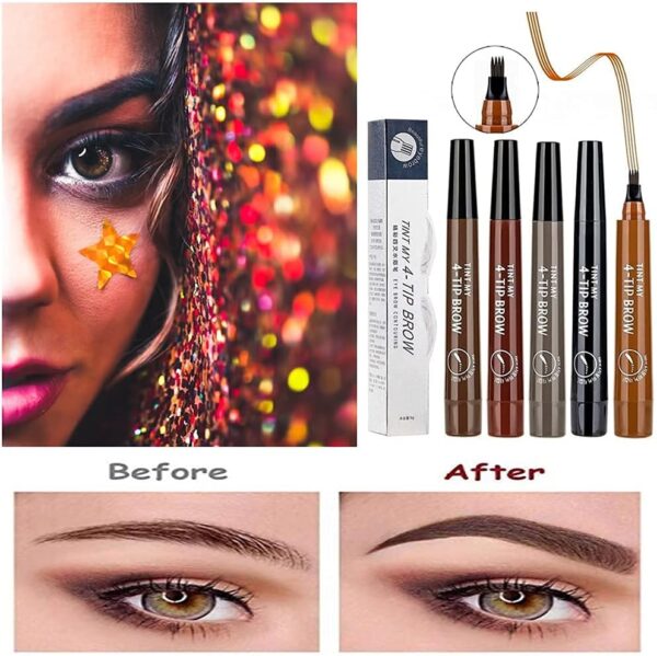 mecow liquid eyebrow pencil  24 hours waterproof liquid eyebrow pen - Image 5