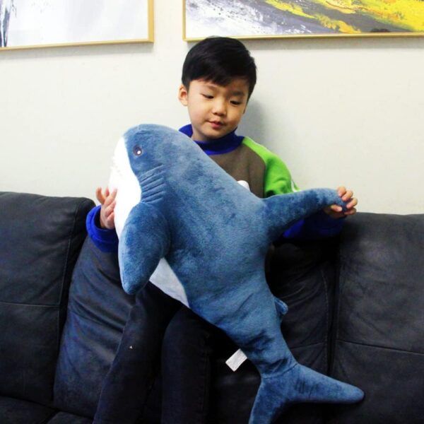 ryttir sharks stuffed animal plush pillow plush sea animal pillow for kids boys & girls - 100 cm - Image 6