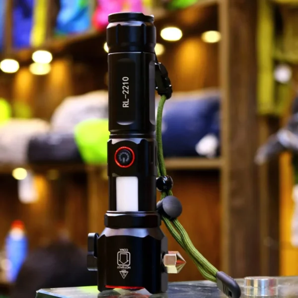 super powerful 2-in-1 emergency flashlight torch & charging bank waterproof led 2210long range flashlight - Image 7