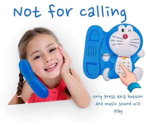 doremon telephone for kids learning talk on phone for kids boys girls (random color) - Image 5