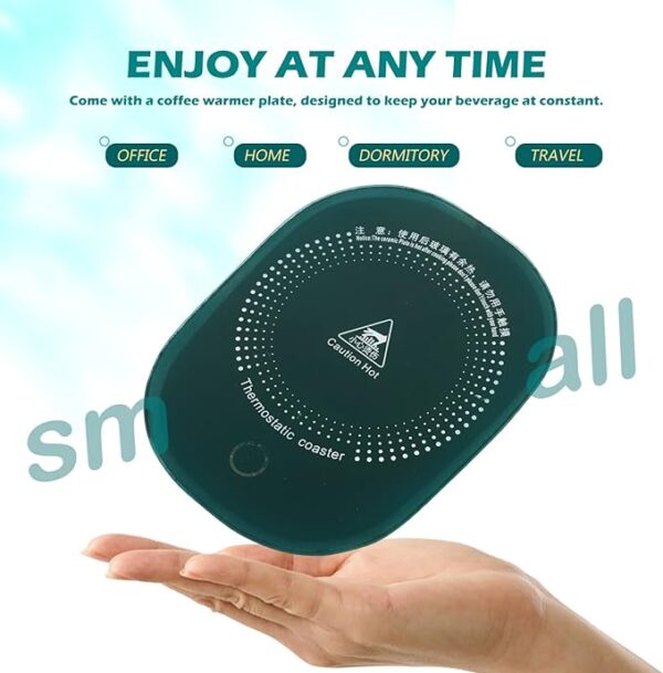 electric heated coffee mug with temperature controlled pad (random color) - Image 9