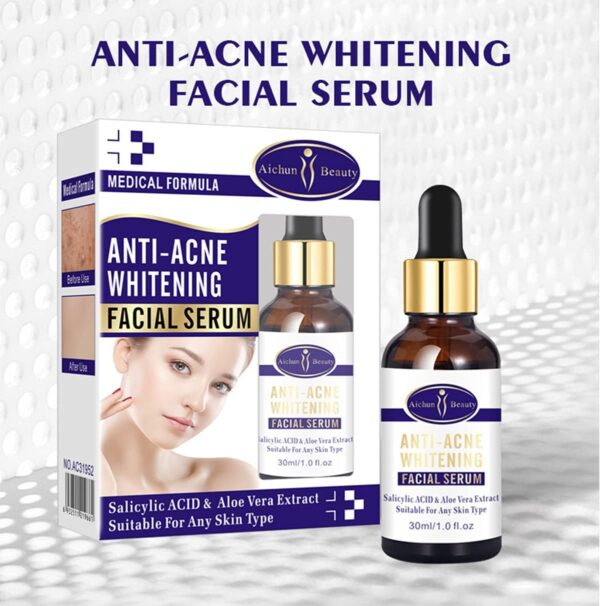 aichun beauty anti - acne whitening facial serum aloe vera extract salicylic acid repairs damaged skin | 30ml - Image 9