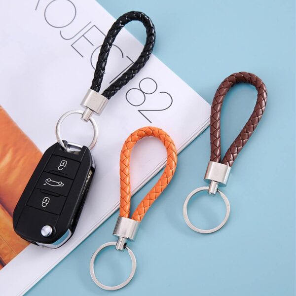 multi color braided design keychain | best quality keychain ( random color ) - Image 3
