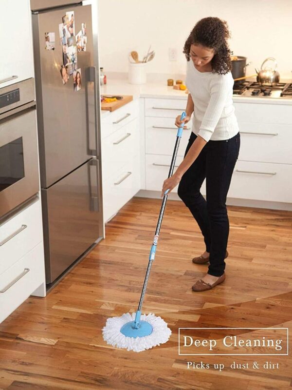 360 degree rotating spin mop - original replacement parts for home, kitchen & bathroom cleaning spin mop  ( random color ) - Image 5