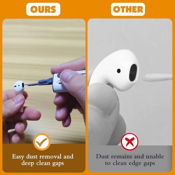 4 in 1 multi function cleaning pen for keyboard, mobile phone, camera, earbuds, earphones (random color) - Image 6