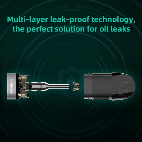upends upleaf pod kit | e-cigarette starter kit, unique airflow design, type c cable, magnetic connection of smok e-cigarette ( random color ) - Image 2