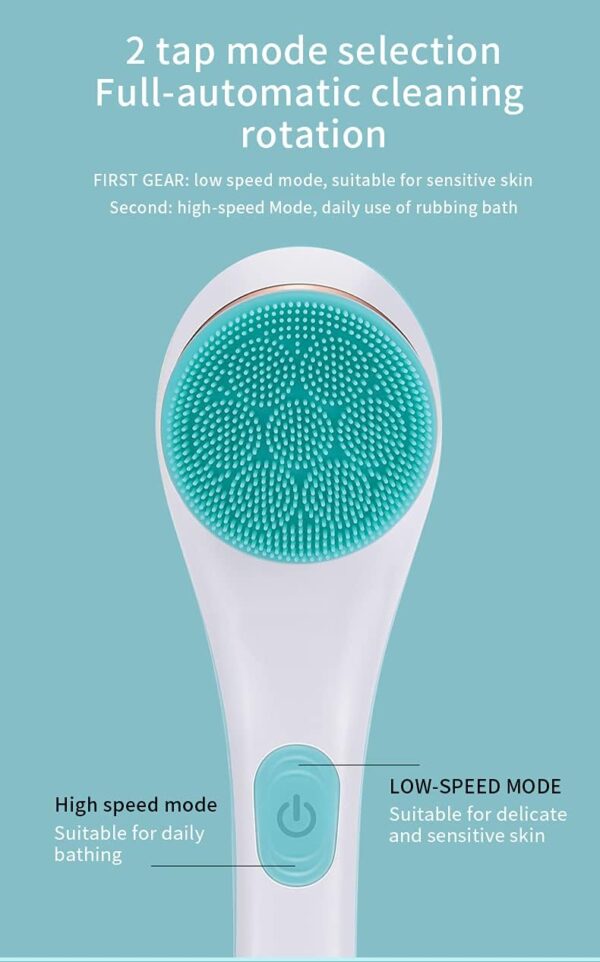 cnaier bath and body scrub electric brush set - rechargeable 4 in 1 (random color) - Image 3
