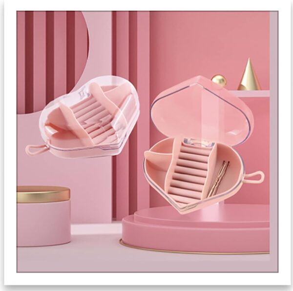 jewellery box organiser small travel jewelry storage case for rings earrings necklace bracelets jewelry gift box(random color) - Image 4