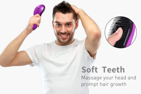 1 piece detangling hair brush professional no pain detangler for women | best quality hair brush without box(random color) - Image 5
