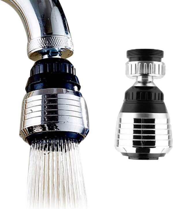 multifunctional 360° water faucet  kitchen sink faucet sprayer water saving aerator 360 degrees rotatable - Image 4