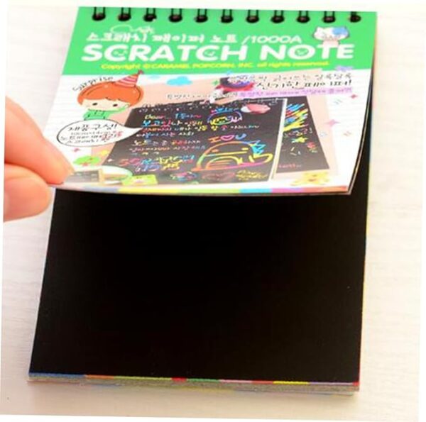 small scratch note pad | rainbow drawing draft books for childrens (random color) - Image 5