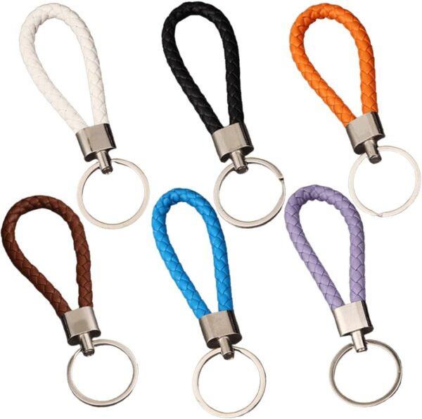 multi color braided design keychain | best quality keychain ( random color )