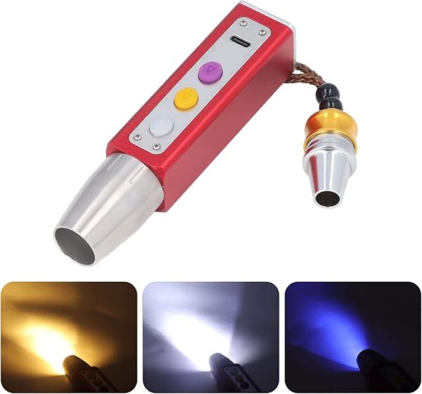portable small jade jewelry gemstone currency notes identification led flashlight | gemstone detector torch with display (random color) - Image 15