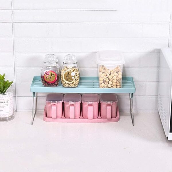 (deal) buy 2 stack- up shelf and get 1 disposible food bag for free (100 pieces) (random color) - Image 8