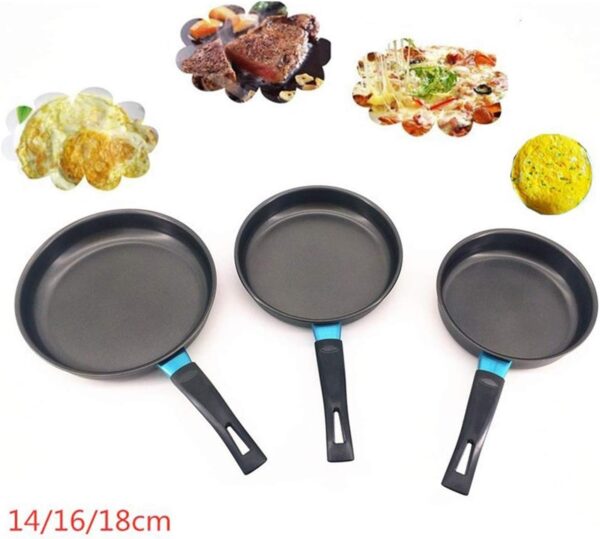 mini non-sticky flat base egg cookie frying pan - Image 4