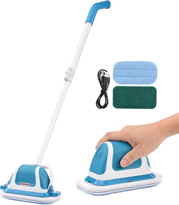 2 in 1 mop system as hand scrubber & floor mop | effortless wiping, scrubbing and polishing - Image 11