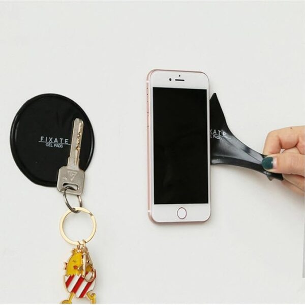 fixate the gel pads – mobile universal car smartphone portable sticky mobile holder for any phone or key