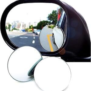 pack of 2 pcs round view mirror blind spot wide- angel lens - 2 pcs