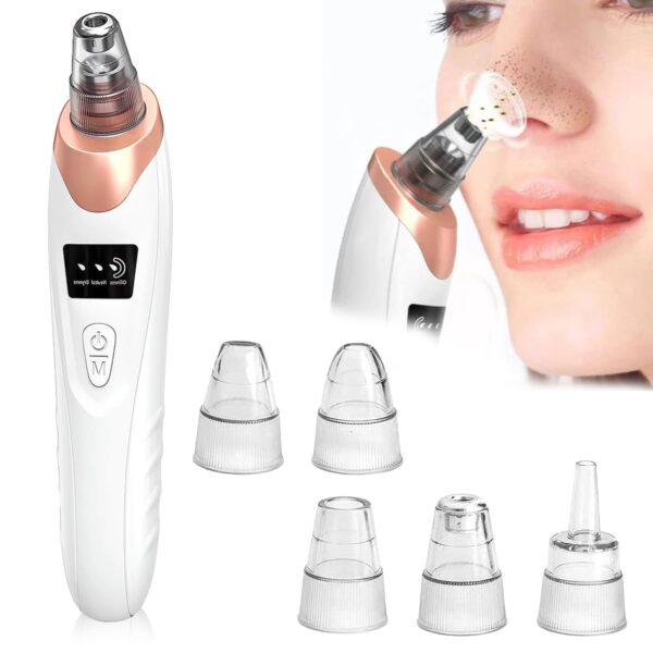 face vacuum blackhead remover pore cleaner | electric deep cleansing tool for nose & face - Image 8