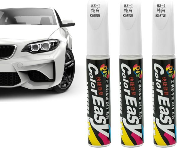 car scratch and chipping paint, pencil paint with brush (only white colour)