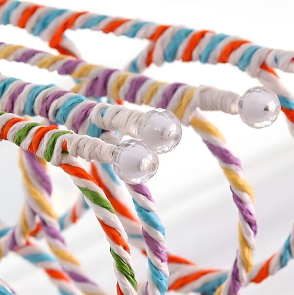 multipurpose scarf hanger / organizer holder with 28 holes ideal for hanging ties, mufflers, belts, dupatta (random color) - Image 7