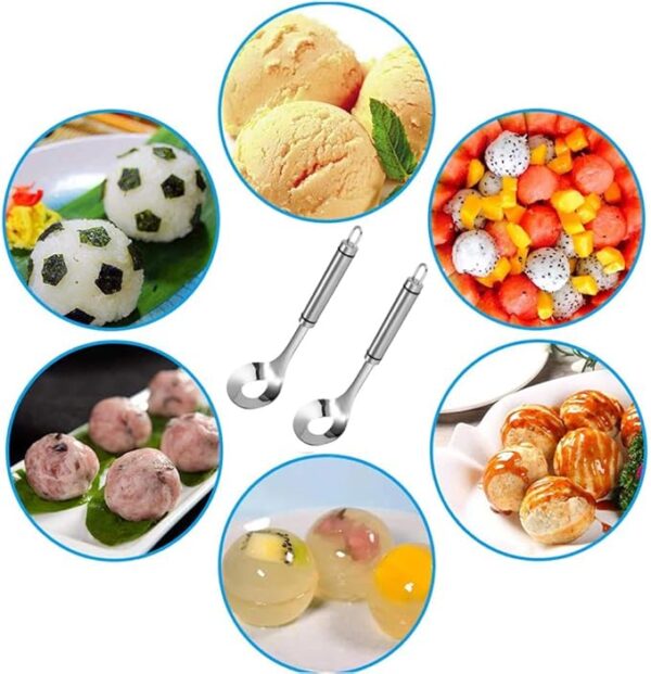 stainless steel tong meatball maker, non-stick meatball scoop spoon - Image 11