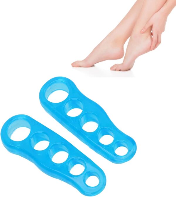 reusable gel toe separators & straighteners for hammer & overlapping toes - unisex ( random color )