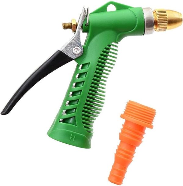 water lever spray gun - plastic trigger and brass nozzle high pressure water spray gun for car/bike/plants - gardening washing gun - Image 5