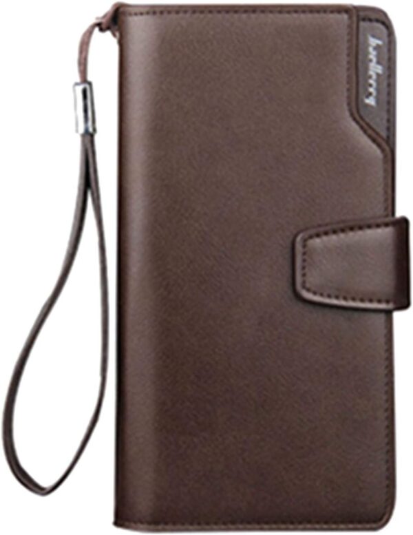new men wallets pu leather business long zipper large capacity quality male purse with card holder multi-function wallet for men ( random color ) - Image 3