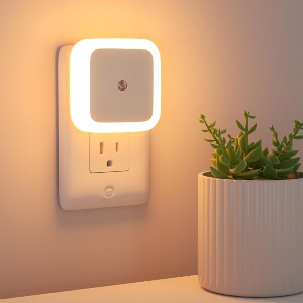 light sensor led night light smart night lamp with automatic sensor energy-efficient night light for bedroom, living room, and bathroom, ideal for decor (white light) - Image 11