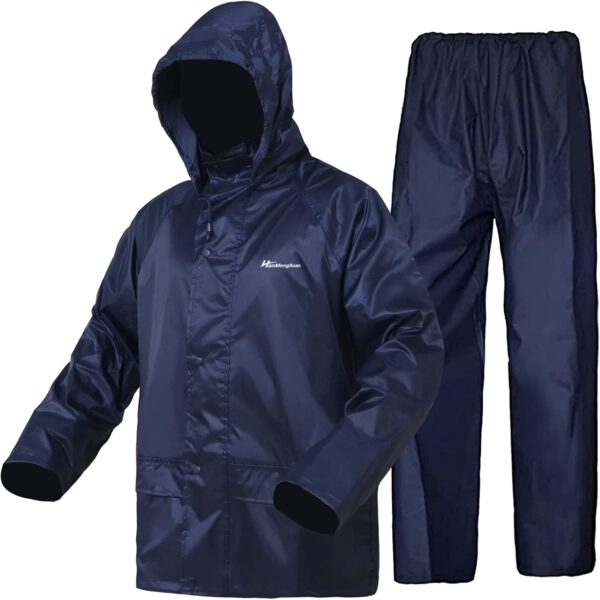 stylish beautiful rain coat jacket and trouser rain coats survival emergency heavy duty rain coat (random colors) - Image 13