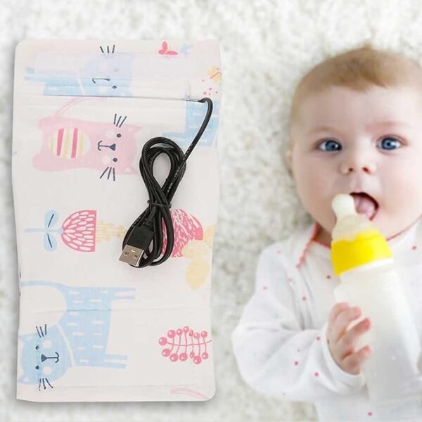 baby feeder warmer bag (portable travel milk warmer) (random color)